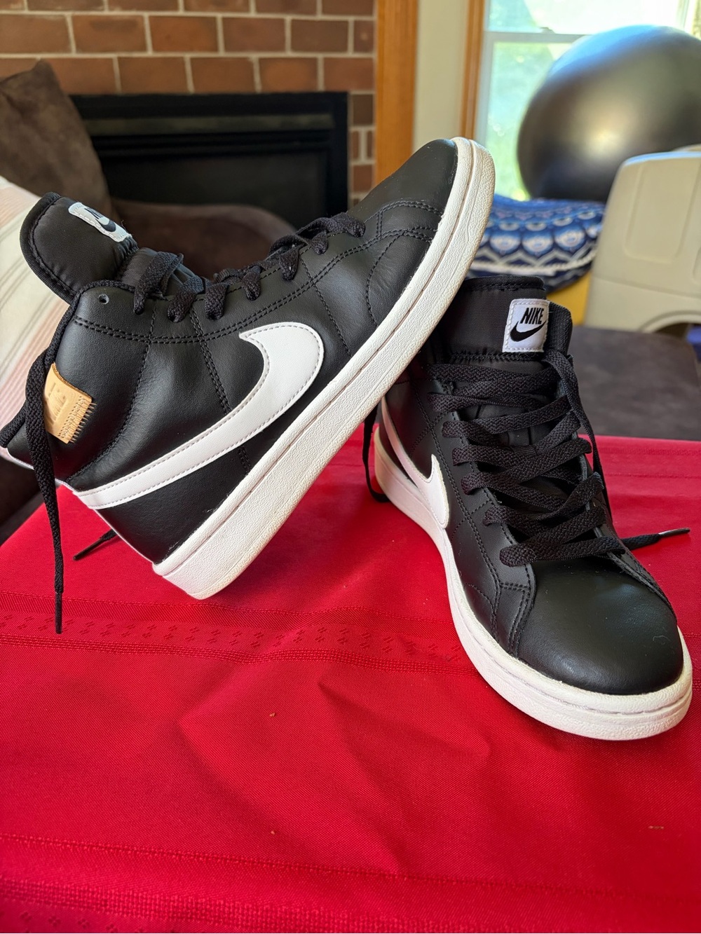 Nike Black & White Mid-Top Men's Sneakers